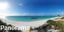 Panorama of the front yard at Hidden Treasure (our home), Anegada