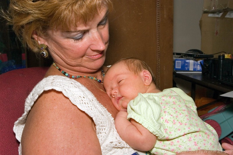 Nan and Ally - now 8 days old.