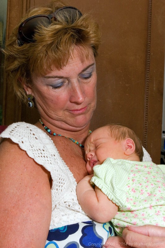 Nan and Ally - now 8 days old.