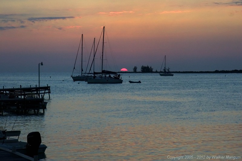 Sunset at the Anegada Reef Hotel.