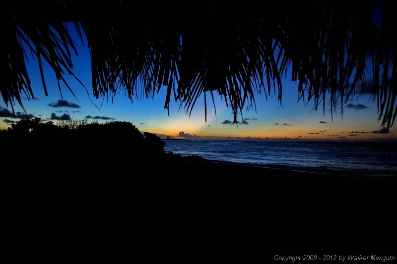 Sunset from the palapa.