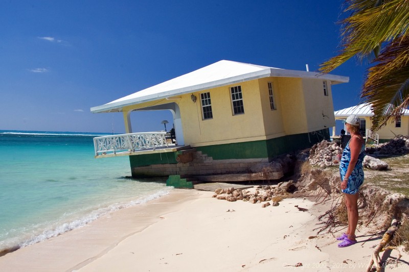 Anegada Seaside Cottages - unit 1 now in the sea.