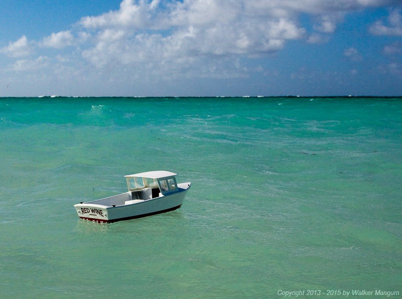 "Red Wine" afloat on Anegada