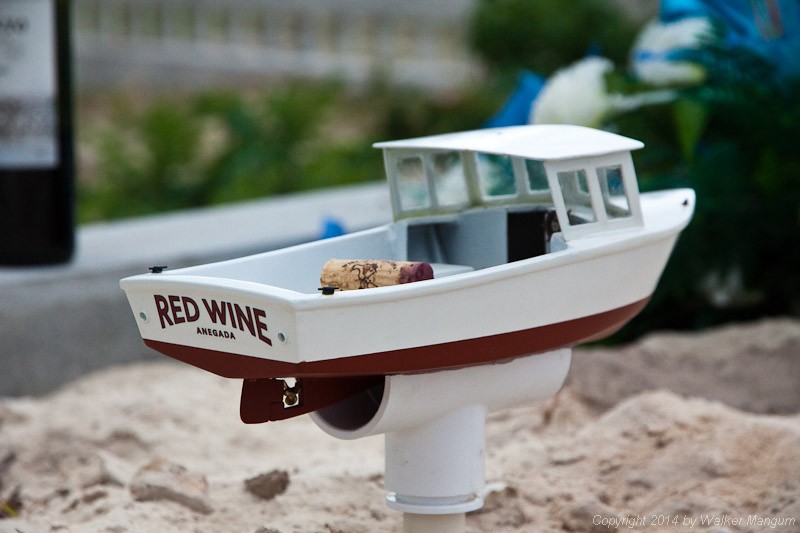 "Red Wine" on her final mooring with Kenneth, hauling the cork of the first bottle of red wine shared at Kenny's gravesite.
