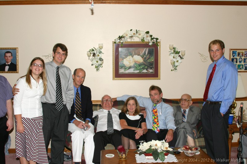 Family photo - Melissa, Van, Steve, Big Walker, Suzanne, Little Walker, Fellow, and Will