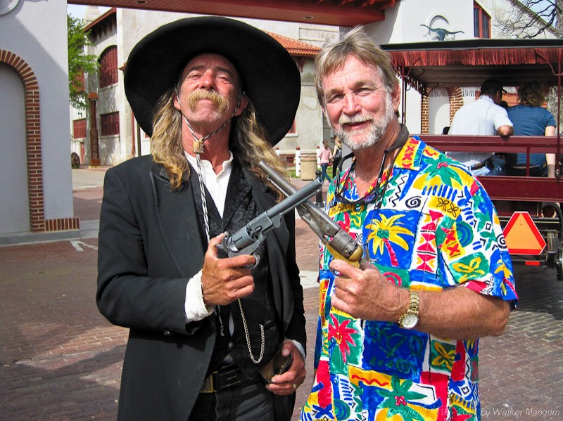 Pirate vs gunslinger. Walker attempts to hold up Wild Bill. You can take the cowboy out of the Caribbean, but you can't take the Caribbean out of the cowboy.