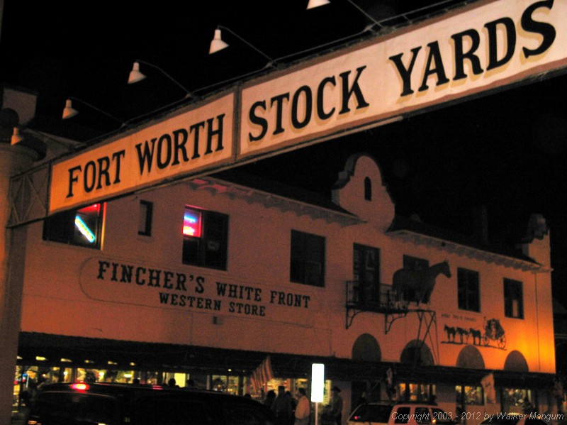 Fincher's White Front Western Store -- best selection of Stetson's on Exchange Avenue.