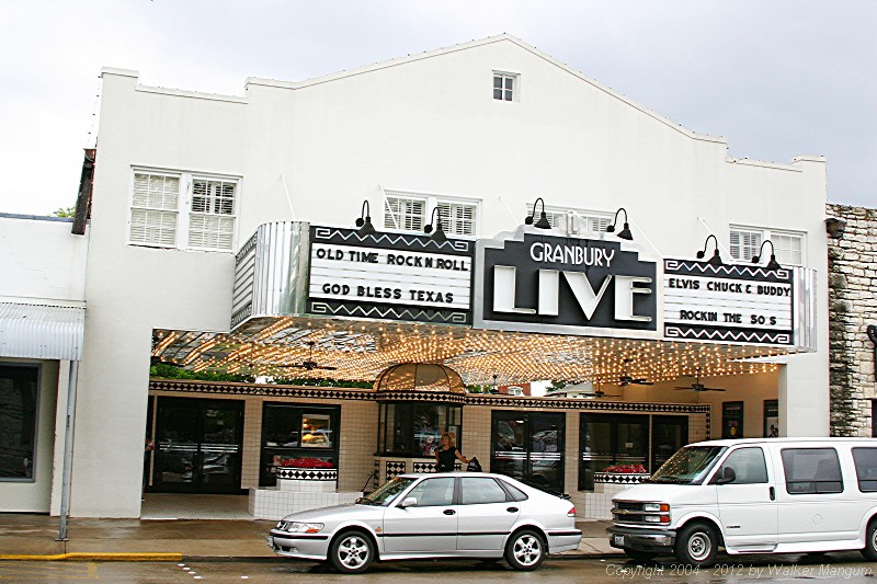 Granbury Live theater on the square.