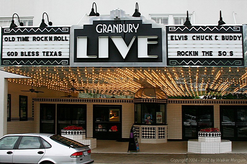 Granbury Live theater on the square.
