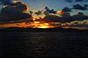 Sunset over Tortola (from Cooper Island).