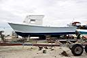"Carrier II", Kenneth Faulkner's new boat. We have watched him build the boat over the last 18 months. He will launch it on Saturday, only two days away. Click here to see Carrier II in early construction.