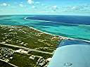Turning final for runway 28, Providenciales.