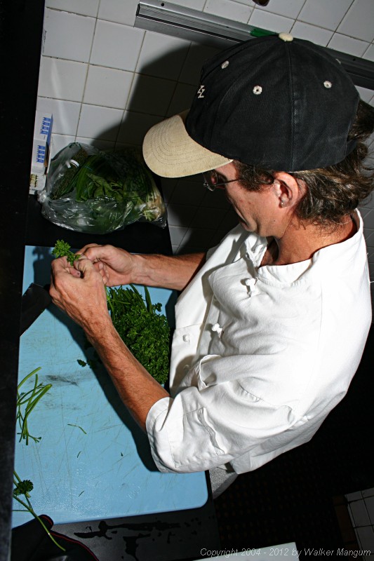 Taste of the Caribbean Competition
Fundraising / Chef's Practice Dinner
Brandywine Bay Restaurant

Scot working on parsley.