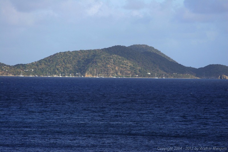 View of Cooper Island from the Pugliese's.